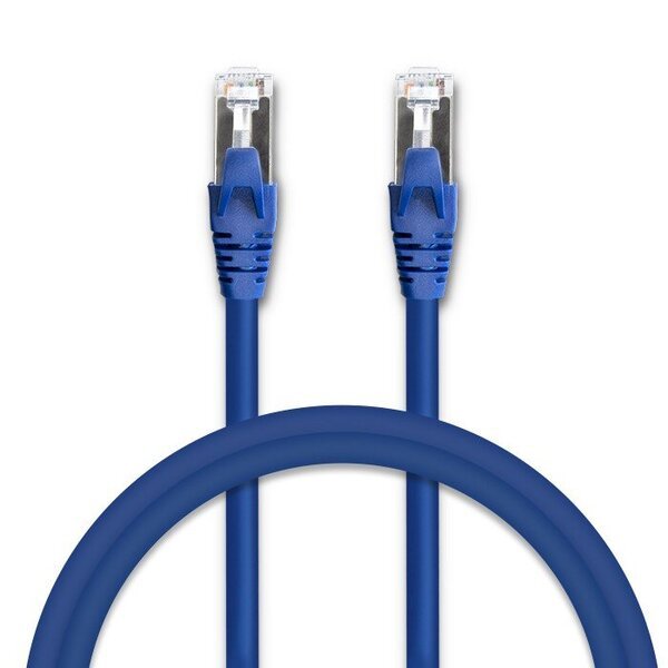 Kaapeli patchcord ftp cat6 2 x rj-45 5m nopea nopeus kultainen suojattu Qoltec