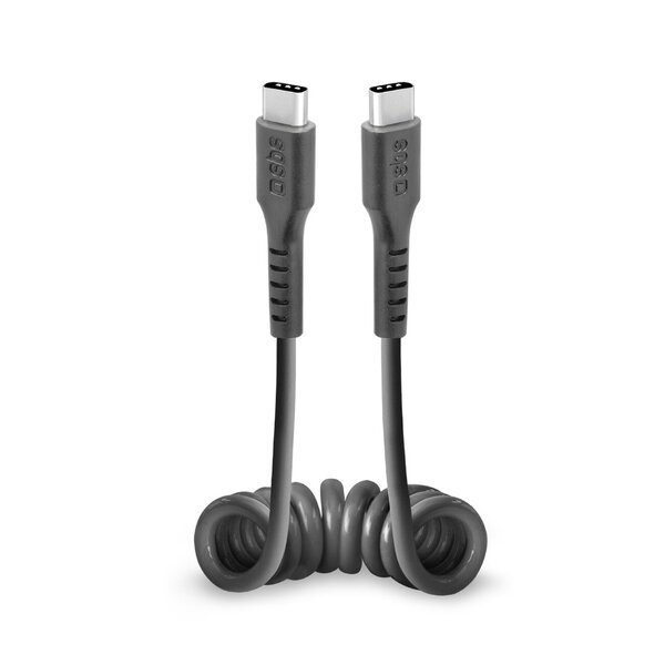 Kaapeli SBS TECABLETYPCCSK USB-C, 0, 5m, musta