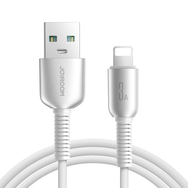 Kaapeli USB Joyroom S-A51 USB-A to Lightning 3A 1.2m vaaleanharmaa