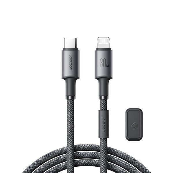 Kaapeli USB Joyroom SA-50 USB-C to Lightning 30W 1.2m tummanharmaa