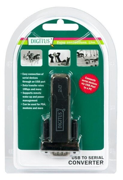 Kaapeli USB-RS232 Digitus, 0,1 m