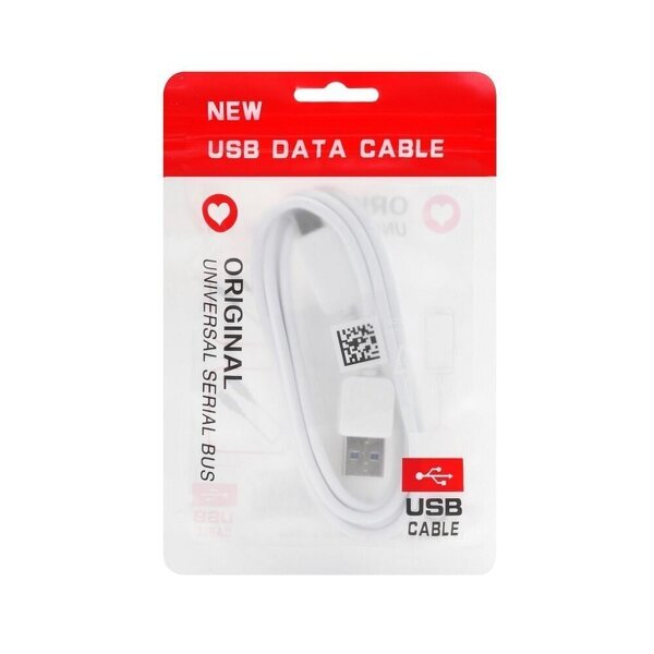 Kaapeli USB Type C 3.0 HD2 1 mittari valkoinen