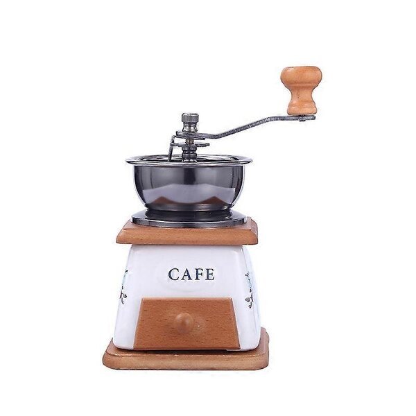 Kahvimylly CERAMIC puinen, mini, retro, 1 kpl