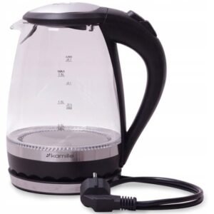 Kamille KM1720B vedenkeitin 1,7L, 2200W lasi