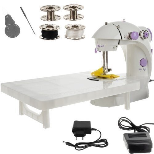 Kannettava ompelukone 6 W + taso