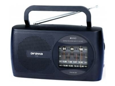 Kannettava radio Orava T120B, musta