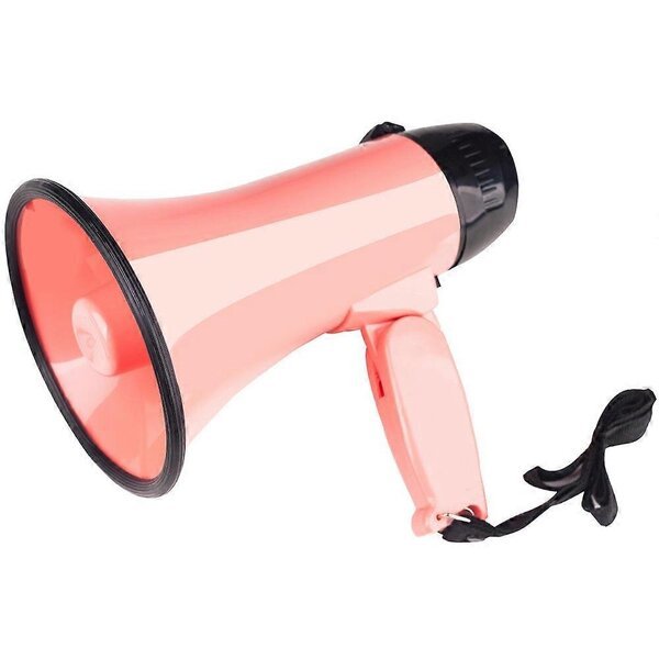 Kannettava vahvistin mikrofonilla, pinkki, 25 W