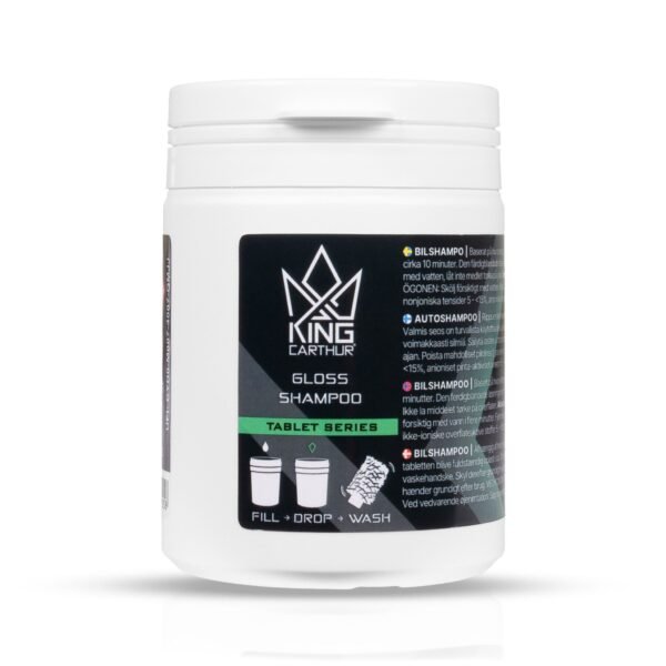 Bilschampo King Carthur Gloss Shampoo Tablet, 1 burk (15 st tabletter)