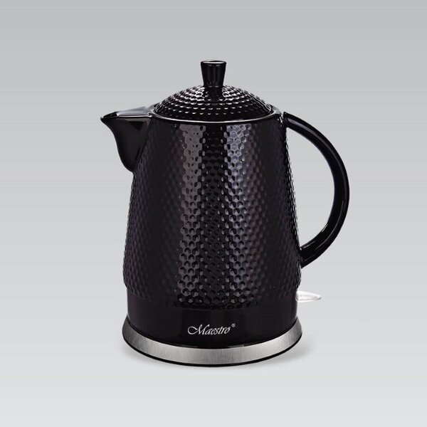 KERAAMINEN VEDENKATU 1,5L MAESTRO MR-069 MUSTA