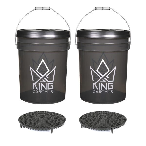 Tvätthink King Carthur 20 L + Lock, 2 st + Raster (smutsavskiljare)