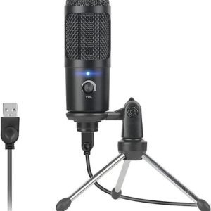 Kondensaattori-USB-mikrofoni, setti, 1 kpl