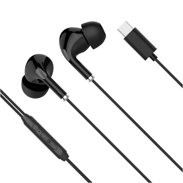 in-ear kuulokkeet mikrofonilla usb-c kruger&matz c1 musta