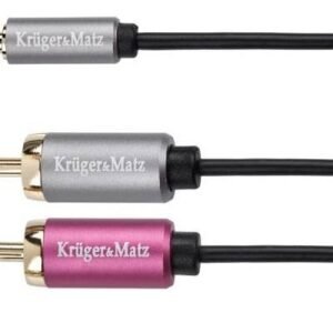 kaapeli jack 3,5 - 2rca stereo 1,8 m kruger&matz