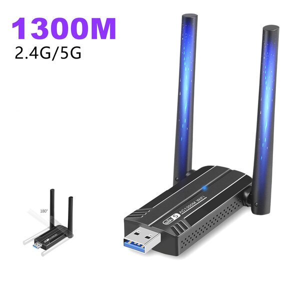 Langaton lähiverkkokortti, 6E 5400 Mbps, 2 kpl