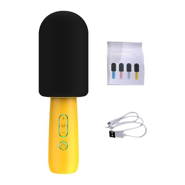 Langaton mikrofoni ABS Bluetooth, keltainen