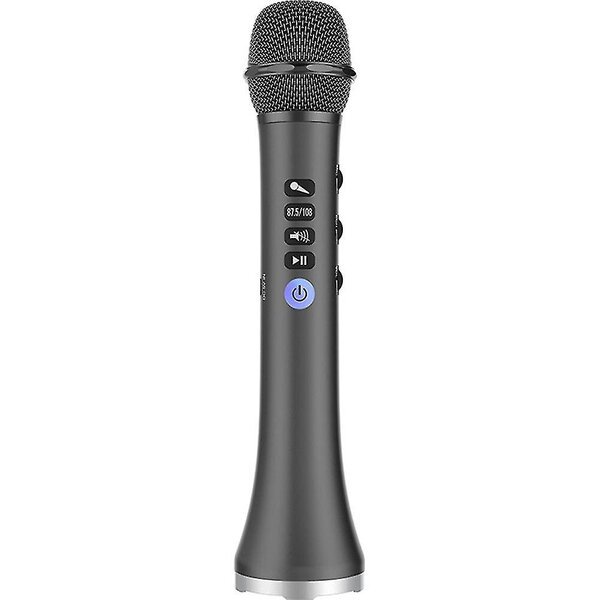 Langaton mikrofoni-kaiutin Bluetooth, musta