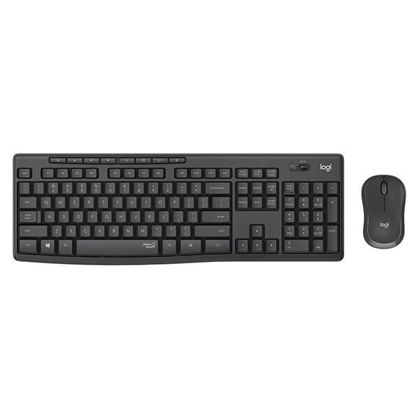 Langaton näppäimistö ja hiiri Logitech MK295, harmaa, SilentTouch