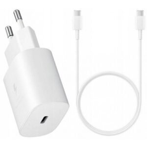 Laturi Alkuperäinen Samsung EP-TA800NW 25W + Type-C Kaapeli 25W valkoinen