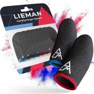 Lieman® [8 kpl pelisormisuojia - erityisen mukavat ja vakaat sormisuojat ainutlaatuisten elastaanikuitujen ansiosta - mukana mikrokuituliina - hengittävät