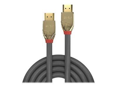 Lindy HDMI Kaapeli 1 m, Typ A, Harmaa, Kultapinnoitteiset Liittimet