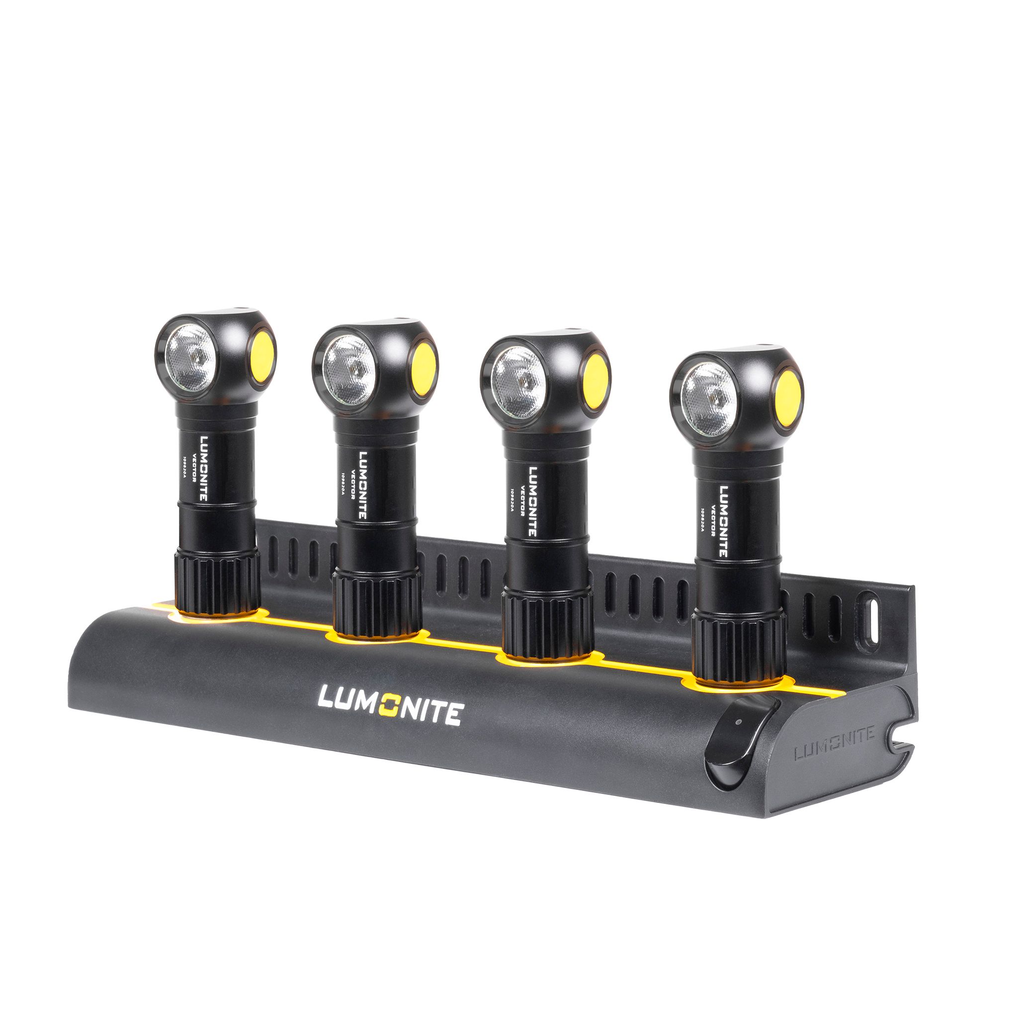 Multiladdstation LUMONITE® 4-Slot Charging Station V2, Laddstation + 4 x Lumonite Vector V2
