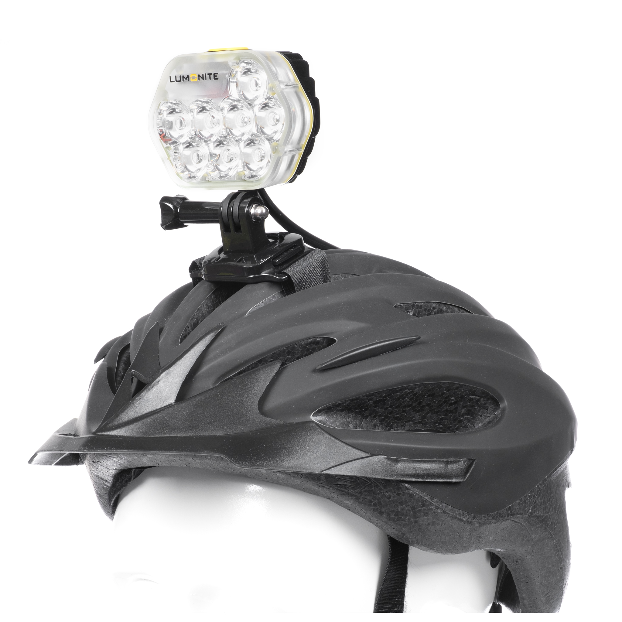 Cykelhjälmslampa LUMONITE® Leader - 6838 lm / Laddbar, Grundpaket