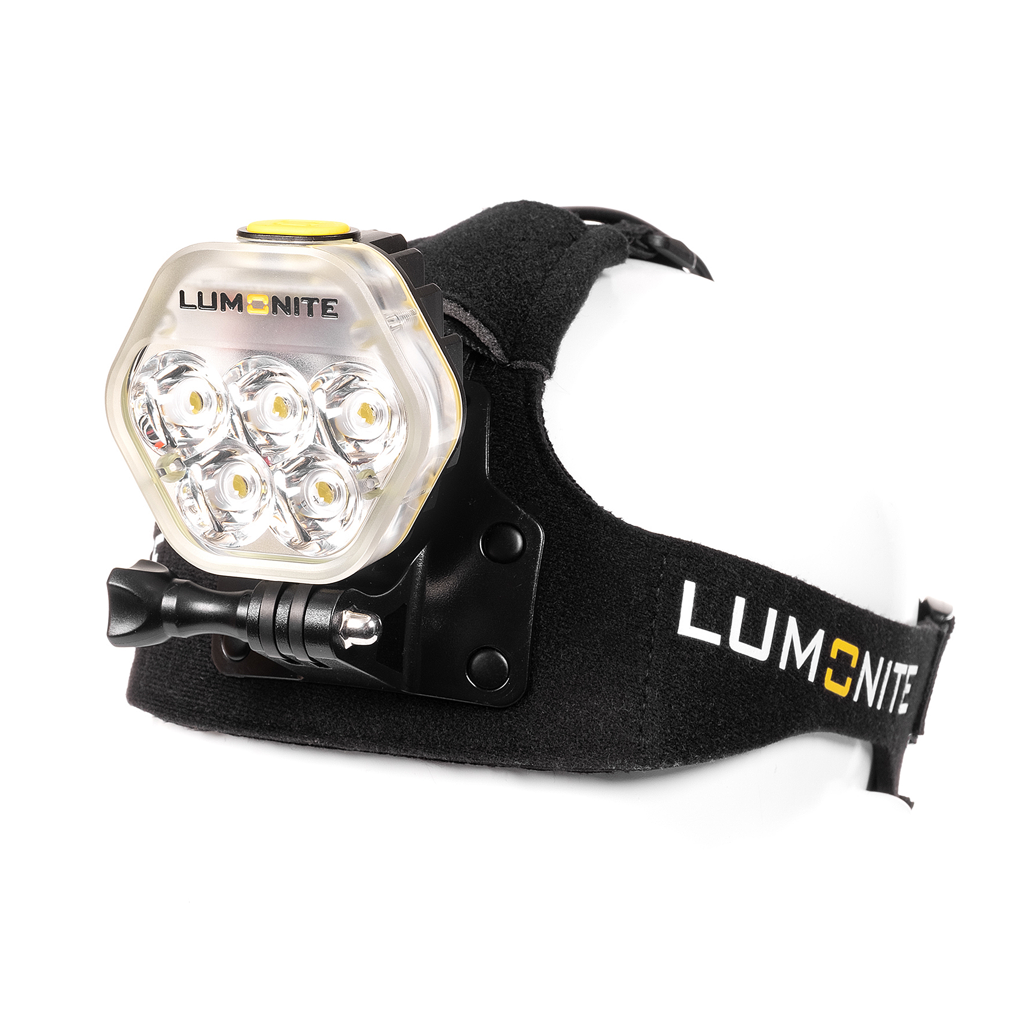 Pannlampa LUMONITE® Navigator (v.2) - 4195 lm / Laddbar, Grundpaket (lampa, batteri, laddare, pannband)