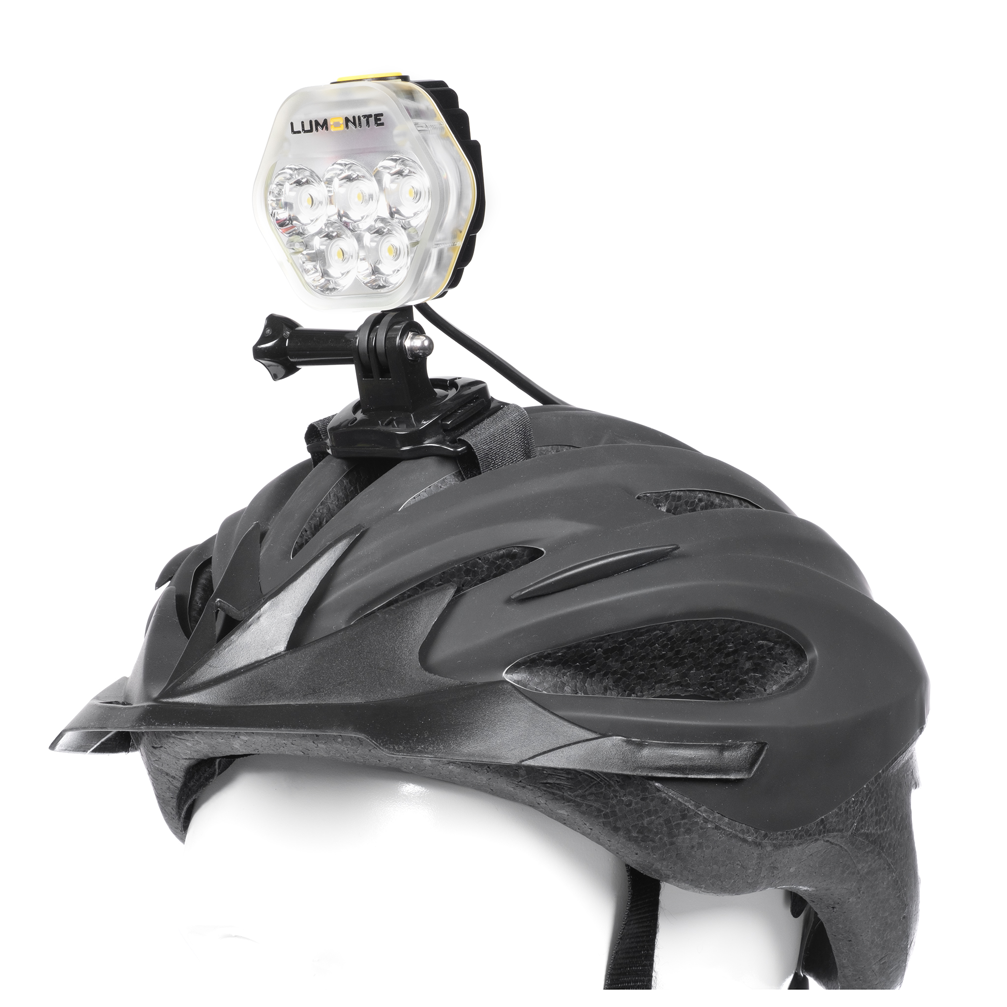 Cykelhjälmslampa LUMONITE® Navigator2 - 4195 lm / Laddbar, Grundpaket + Batterisele