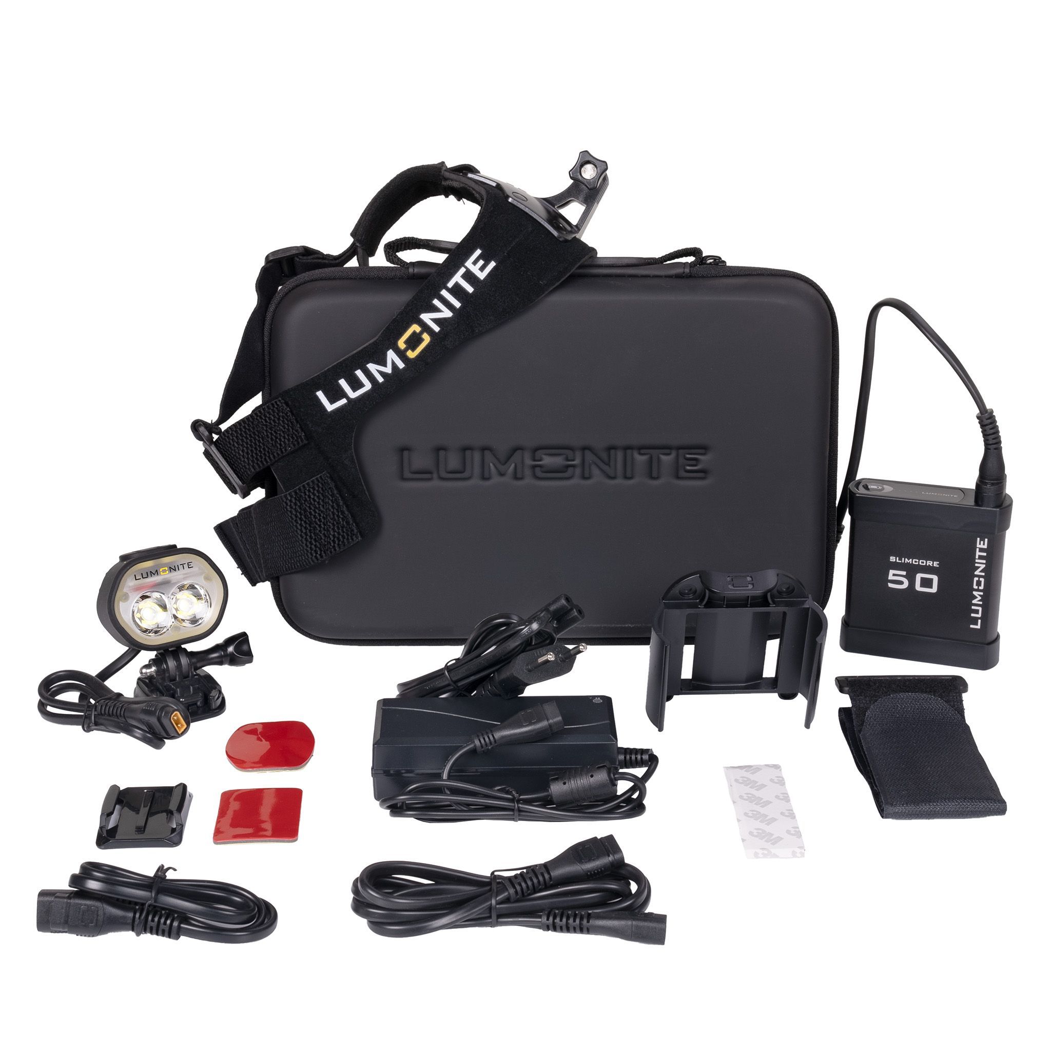 Skidhjälmslampa LUMONITE Air2 - 2489 lm / Laddbar