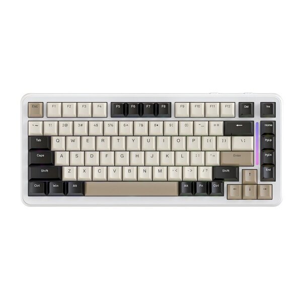 Attack Shark M86 Langaton mekaaninen näppäimistö Bluetooth RGB Side-veistetty E-Sports-pelin näppäimistö Full-Key Hot-SwapJuusto