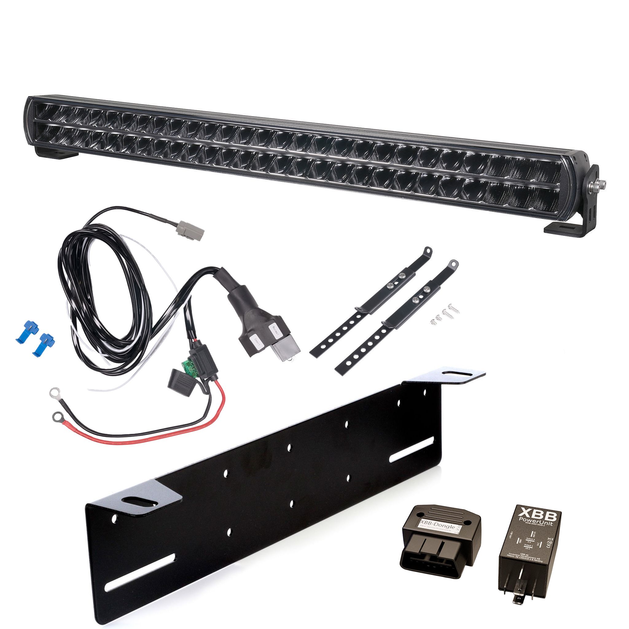 Extraljus Purelux Major S800 V2 - Rak / 77 cm / 320W, 1 st - Komplett paket + XBB OBD Dongle&PowerUnit