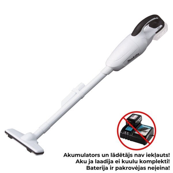 Pölynimuri Makita DCL180ZW; 18 V (ilman akkua ja laturia)