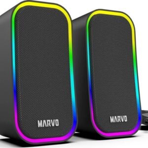 Marvo Havoc kaiuttimet, 2.0, 6W, musta, RGB-valaistus