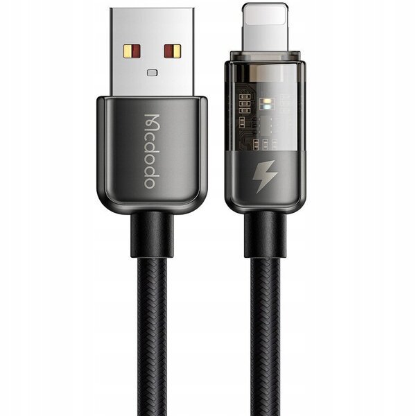 Mcdodo Mcdodo CA-3141 Lightning-kaapeli, 12 W, 1,8 m (musta)