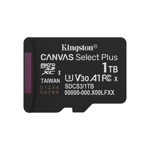 Micro-SD-Muistikortti Adapterilla Kingston SDCS3/1TBSP 1 TB