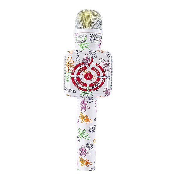 Mikrofoni Cartoon Bear Butterfly, langaton,"Bluetooth", kädessä pidettävä