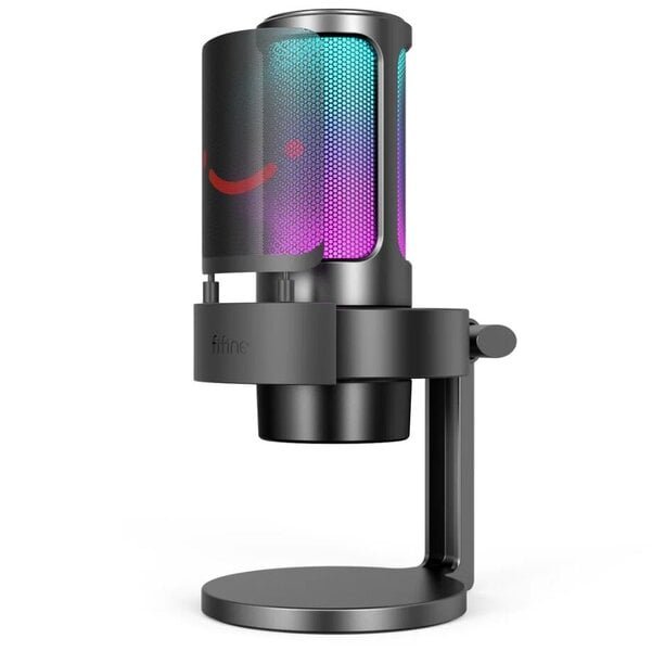 Mikrofoni Fifine AmpliGame A8 RGB, musta