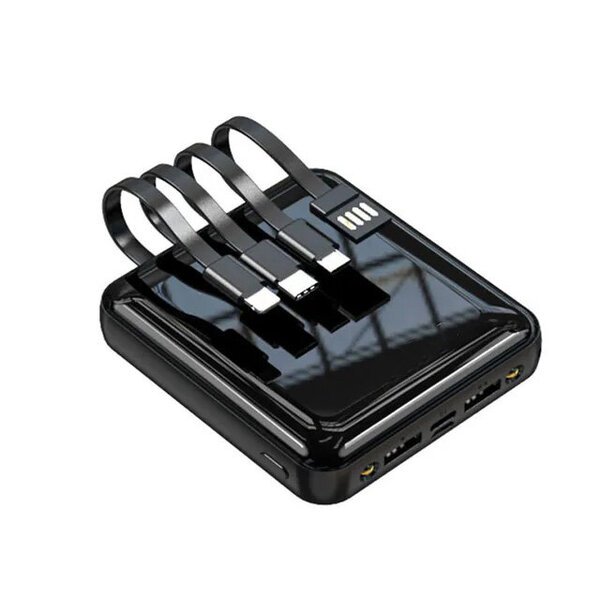 Mini Powerbank, microUSB, USB-C, Lightning, USB 20000 mAh
