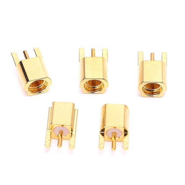 MMCX-liitin, naaras, PCB-asennus, suora, 3 pin