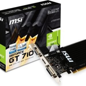 MSI GT 710 2GD3H LP NVIDIA, 2 GB, GeForce GT 710, DDR3, PCI Express 2.0 x16 (uses x8), HDMI ports quantity 1, Memory clock speed 1600 MHz, DVI-D ports quantity 1, VGA (D-Sub) ports quantity
