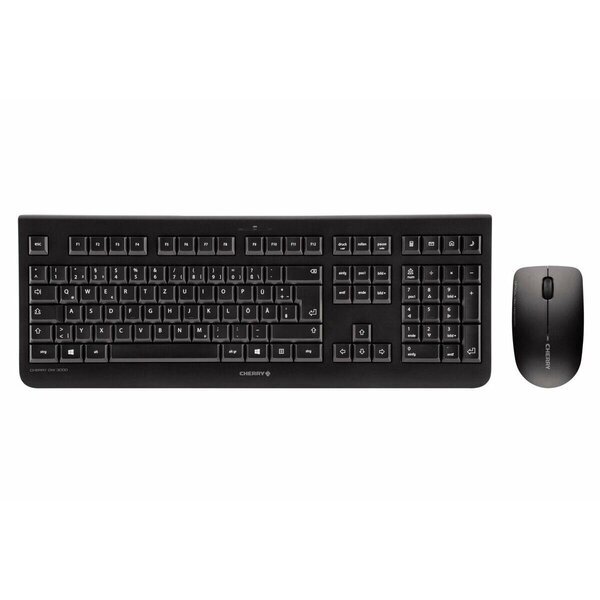 Näppäimistö ja hiiri Cherry DW3000 Qwertz Saksa Musta