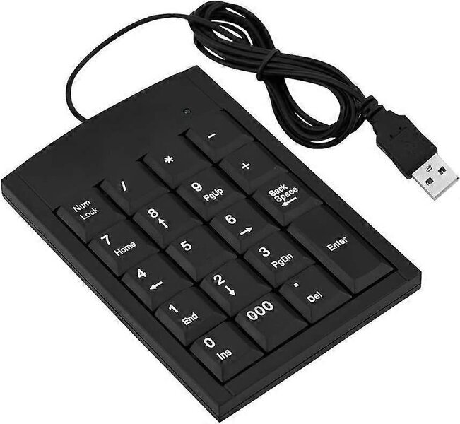 Näppäimistö, numeronäppäimet USB, mini