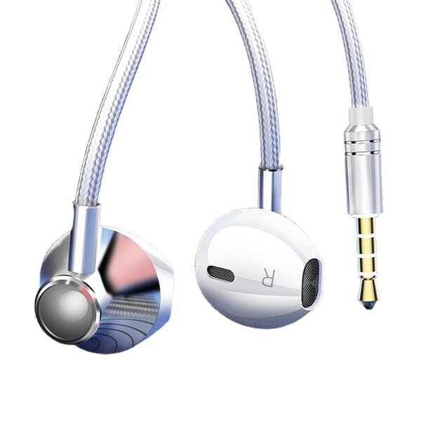 Nappikuulokkeet In-ear Gaming, hopea