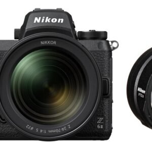 Nikon Z 6II/(Z6II)/(Z 6 II)/(Z6 II) + Nikkor Z 24-70mm f/4 S + FTZ II -asennussovitin