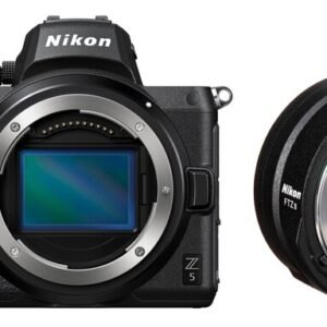 Nikon Z5-runko + FTZ II -asennussovitin