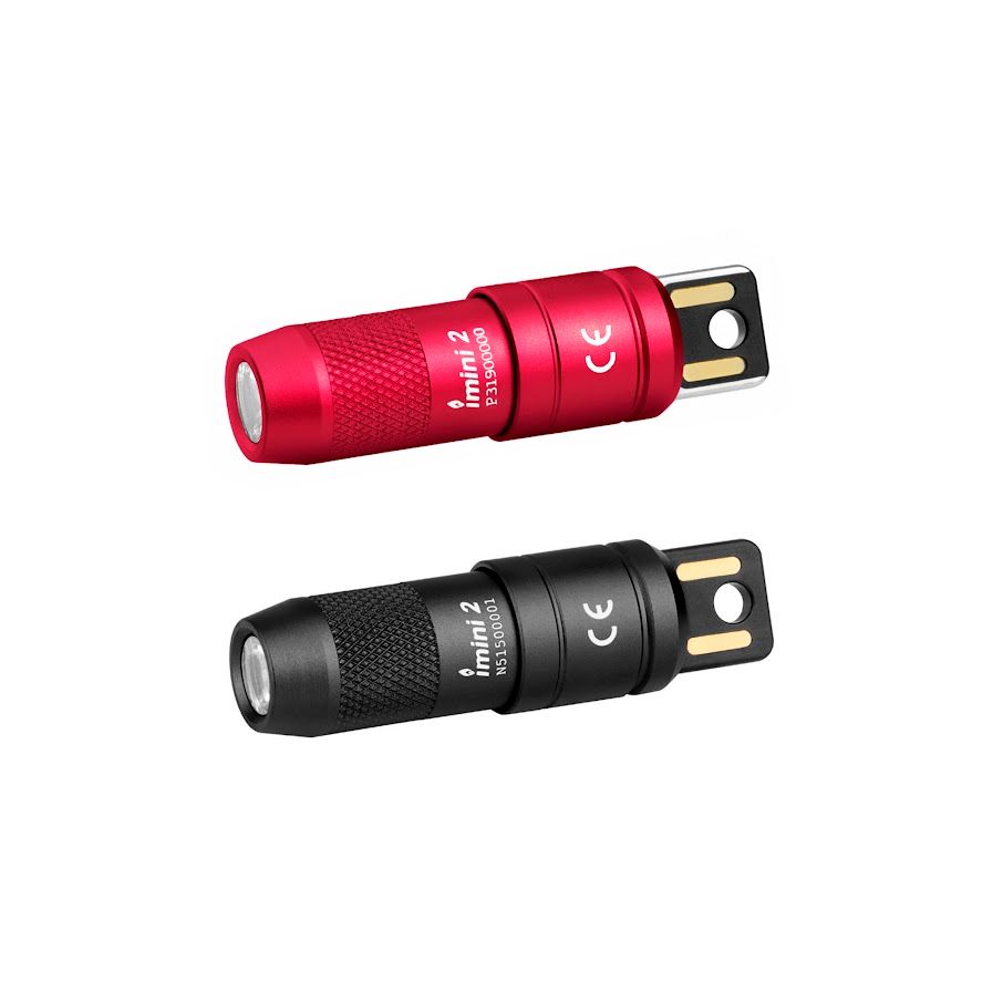 Nyckelringslampa Olight iMINI 2 - 50 lm / 55 mm / Laddbar, Svart