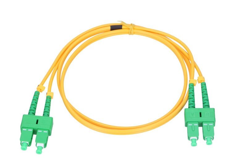 Optinen kaapeli SC/APC-SC/APC, G.657A1, 3mm, 5m, keltainen