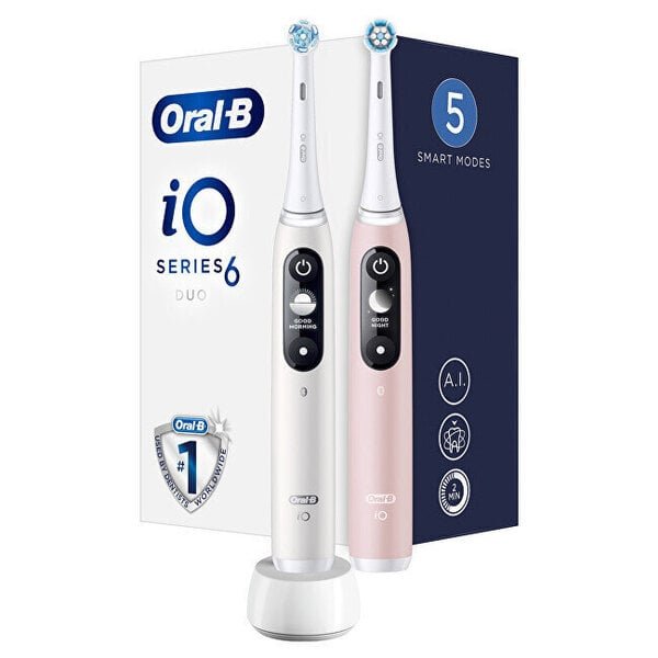 Oral-B iO6 Series Duo Pack White / Pink Sand