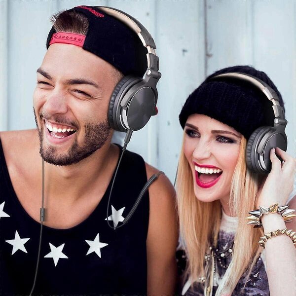 Over-ear-kuulokkeet kaapelilla ja jakoliitännällä, harmaa