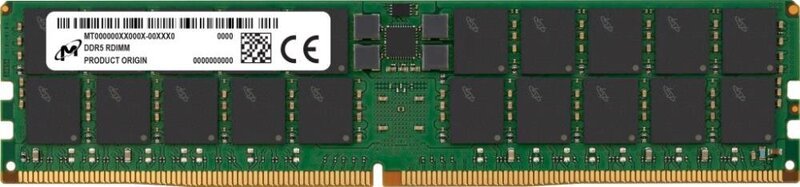 Palvelimen muistimoduuli|MICRON|DDR5|64GB|RDIMM|4800 MHz|CL 40|1.1 V|MTC40F2046S1RC48BA1R
